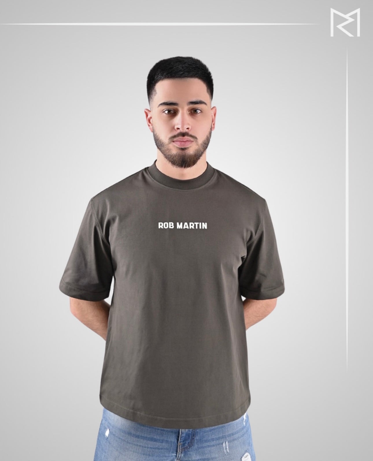 B.R.O. Collection T-Shirt Italian Leather-white lettering