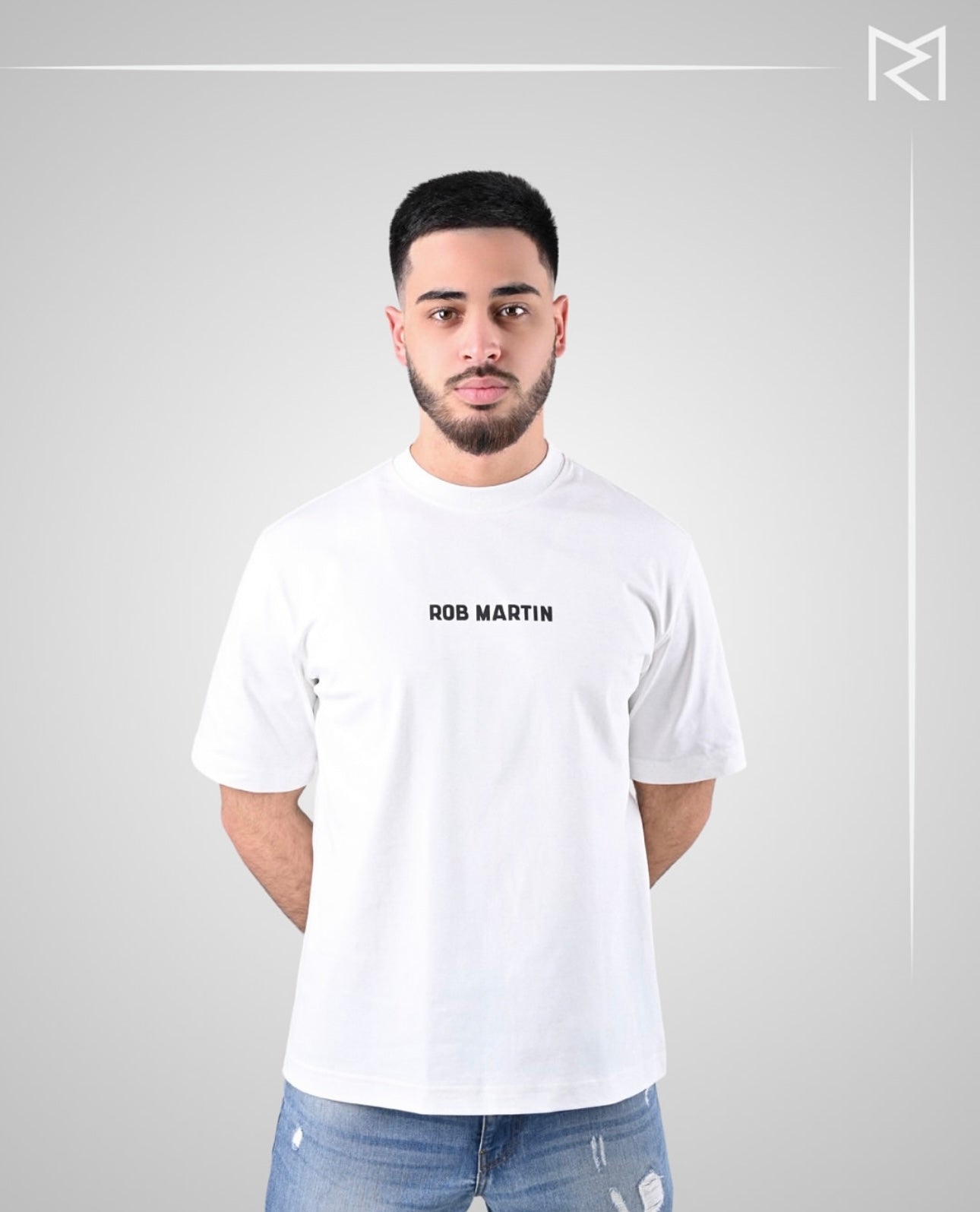 B.R.O. Collection T-Shirt White-black lettering