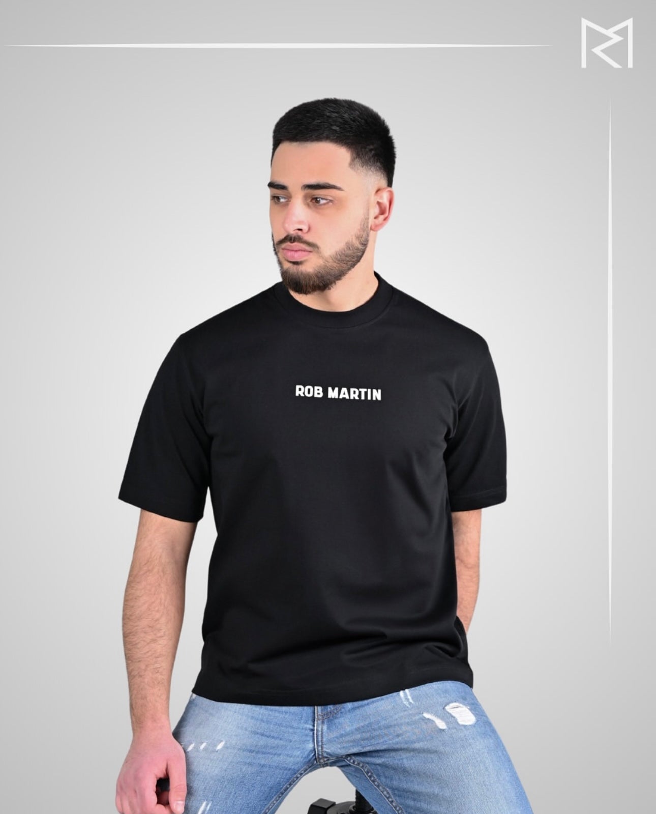 B.R.O. Collection T-Shirt Black-white lettering