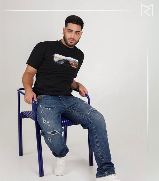 YVN | Thru Our Glasses Tee Black Color