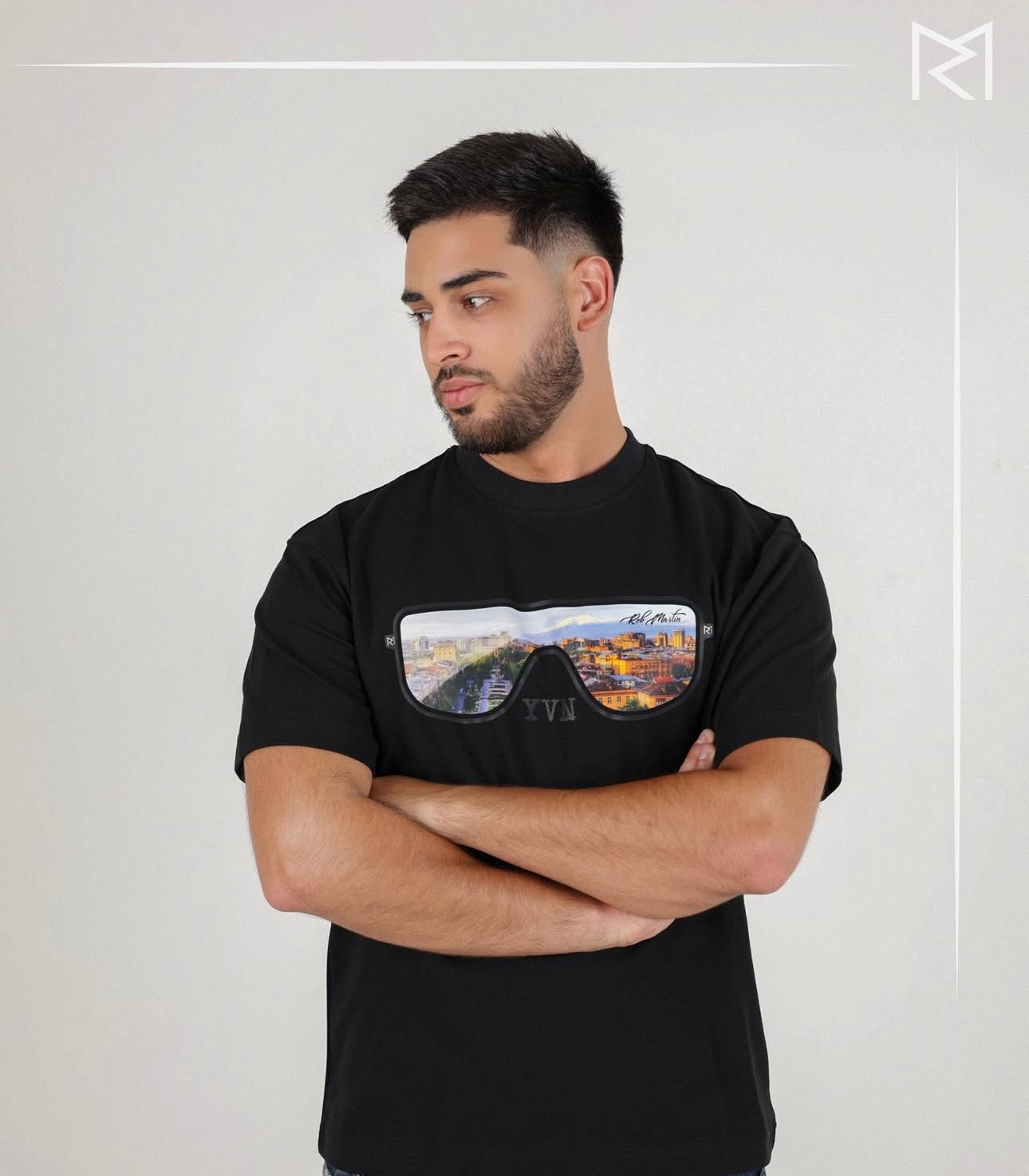 YVN | Thru Our Glasses Tee Black Color
