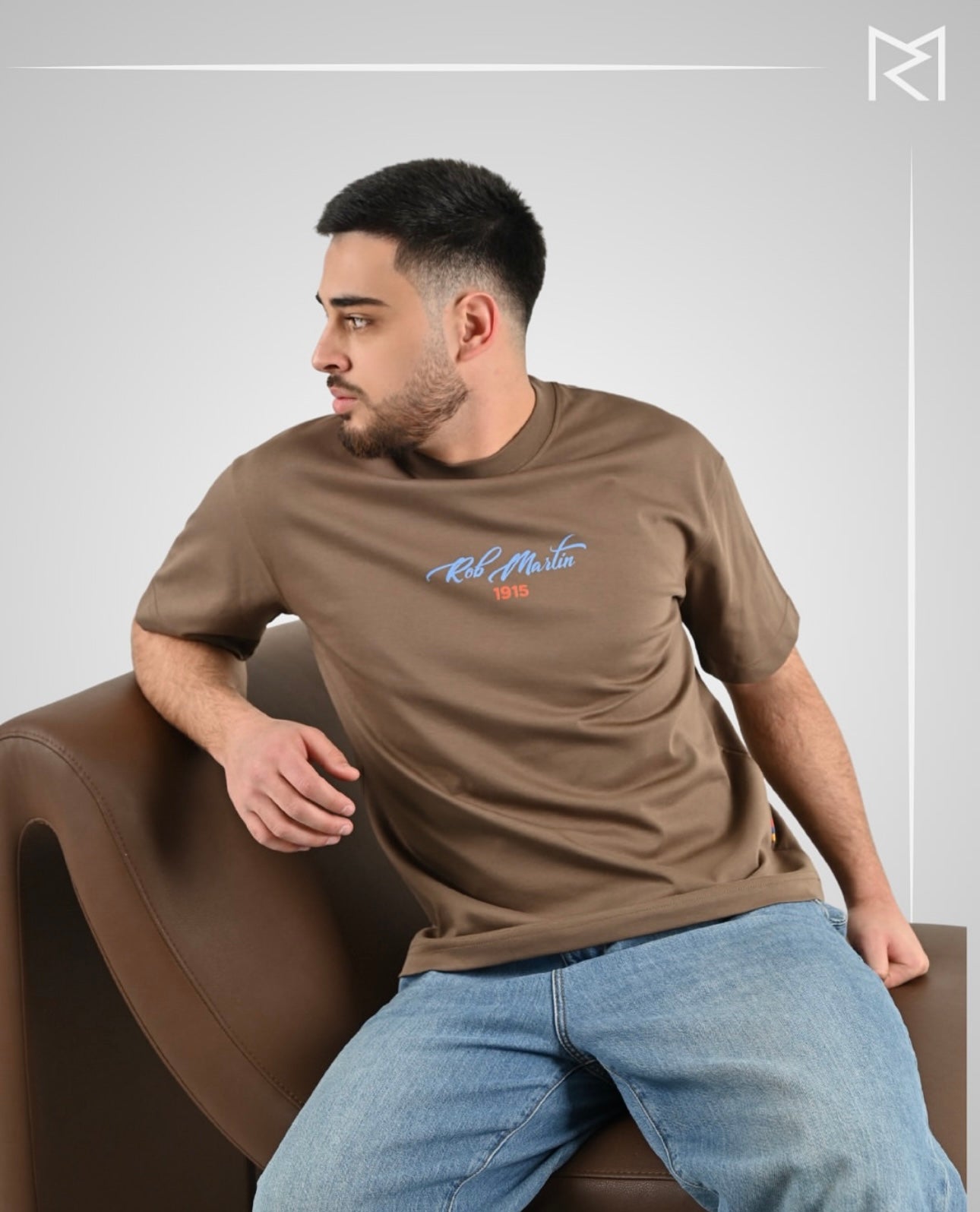 1915 Forever Flower Tee Earthy Brown Color