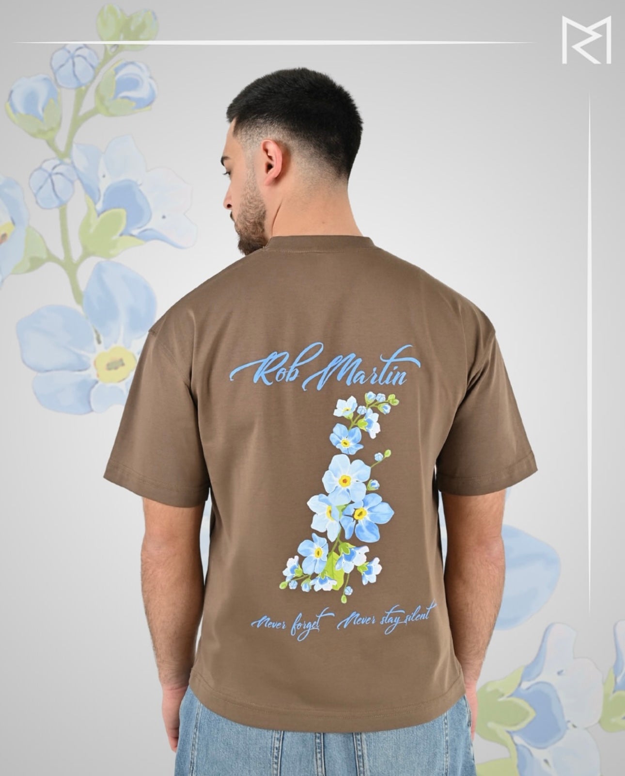 1915 Forever Flower Tee Earthy Brown Color